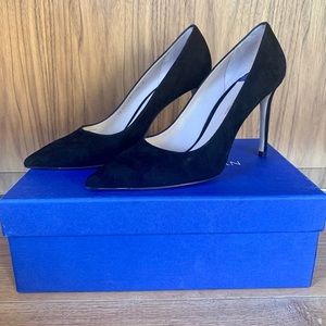 Stuart Weitzman Leigh 95 Suede Pumps. New. Receipt
